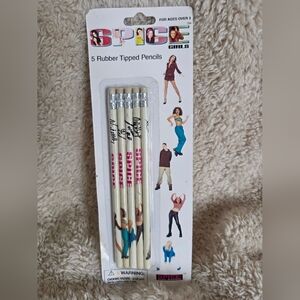 Rubber Tipped Pencils - White